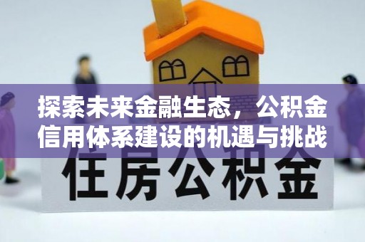 江都探索未来金融生态，公积金信用体系建设的机遇与挑战