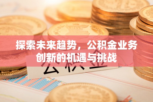 江都探索未来趋势，公积金业务创新的机遇与挑战