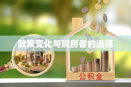 江都政策变化与购房者的选择