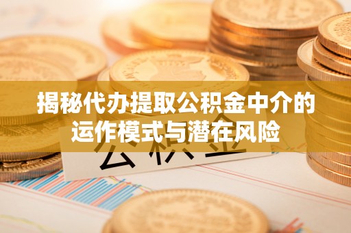 江都揭秘代办提取公积金中介的运作模式与潜在风险