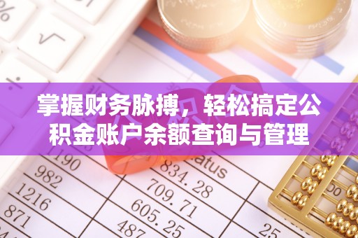 江都掌握财务脉搏，轻松搞定公积金账户余额查询与管理