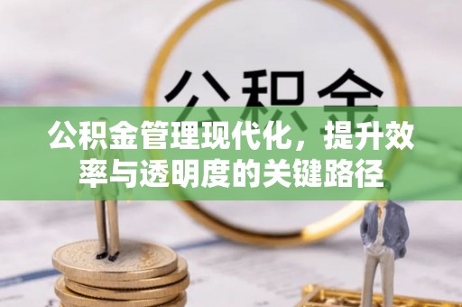 江都公积金管理现代化，提升效率与透明度的关键路径