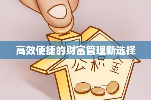 江都高效便捷的财富管理新选择